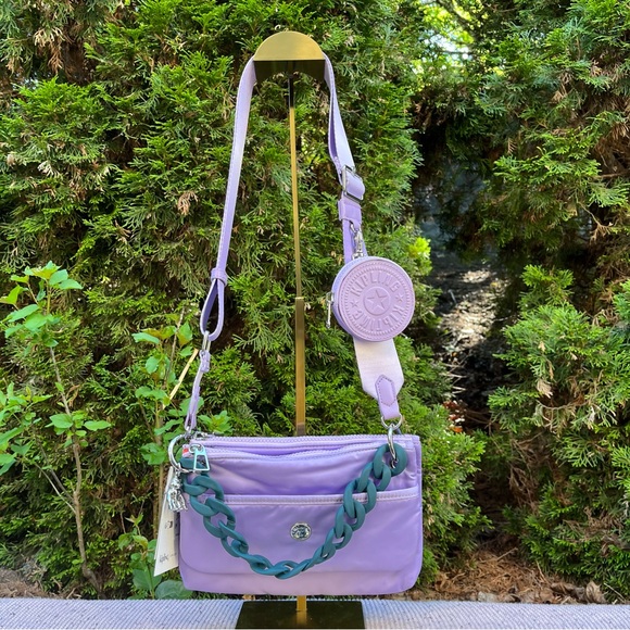 Kipling Handbags - NWT - Kipling Kimmie Victoria Tang Convertible Crossbody Bag in VT Ice lavender